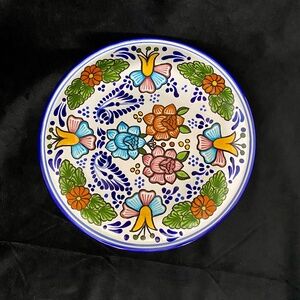 Talavera Pottery Plate, Platter. Mexican Ceramic Serving Dish. Like New. 10.75"
